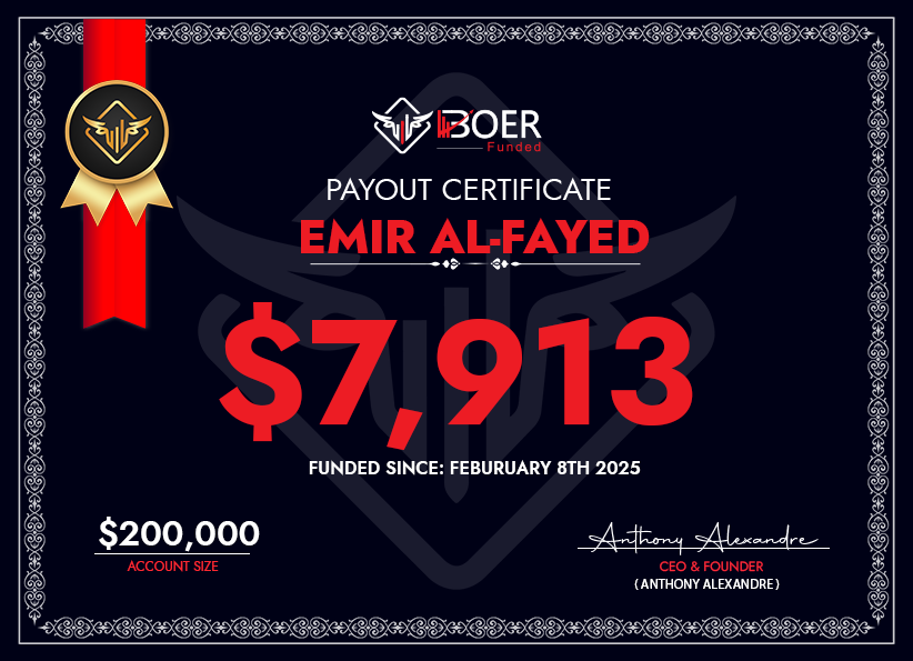 Emir Al-Fayed's Payout Certificate